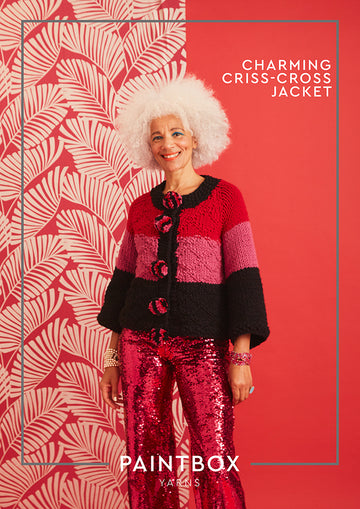 Paintbox Yarns Charming Criss Cross Jacket Knitting Pattern