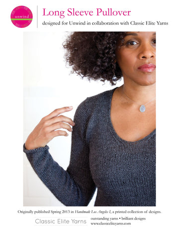 Classic Elite Yarns Long Sleeve Pullover Knitting Pattern