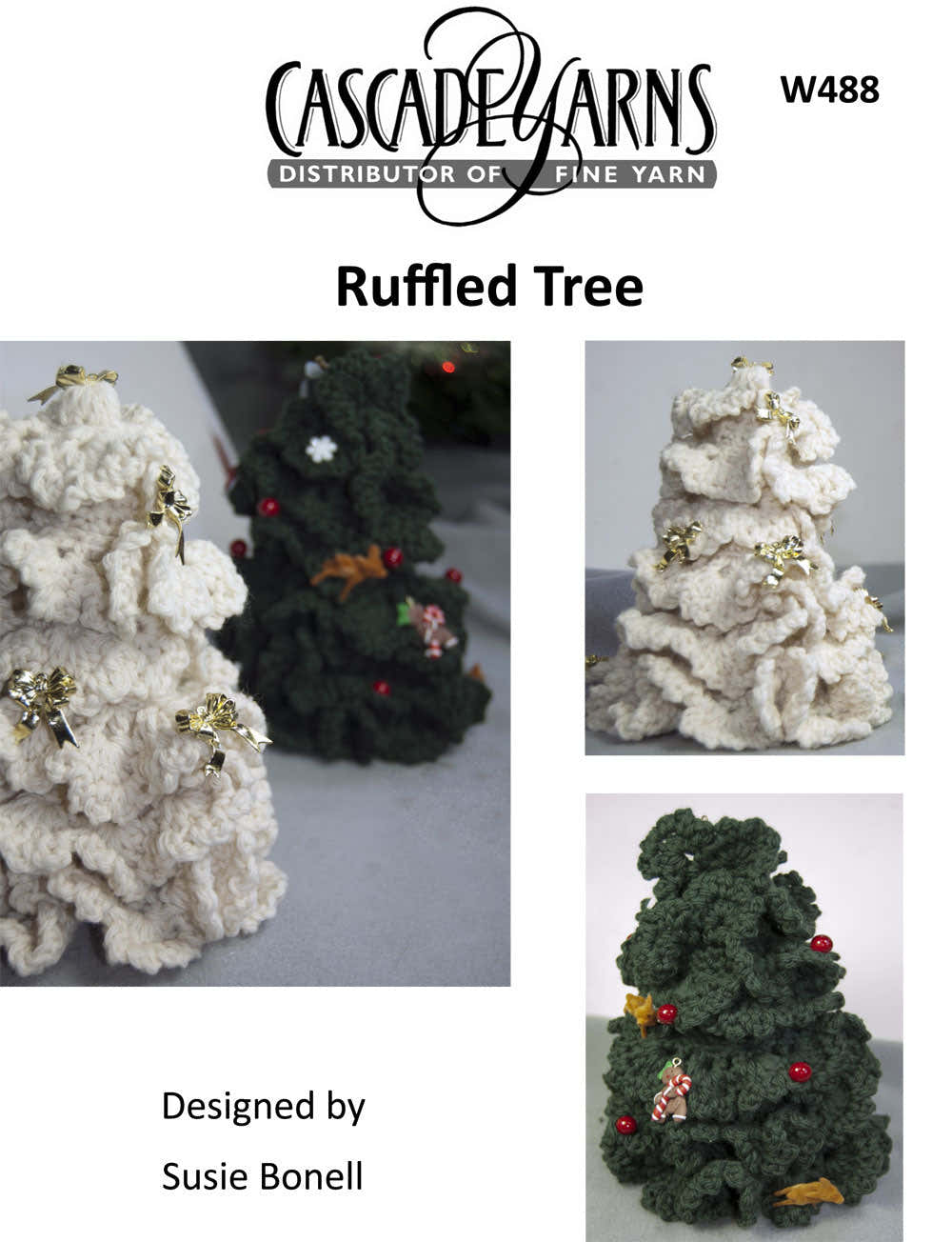 Ruffled Tree Decoration Crochet Pattern