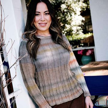 Trendsetter Yarns M Nuance - Vertical Ribbed Swirl Pullover