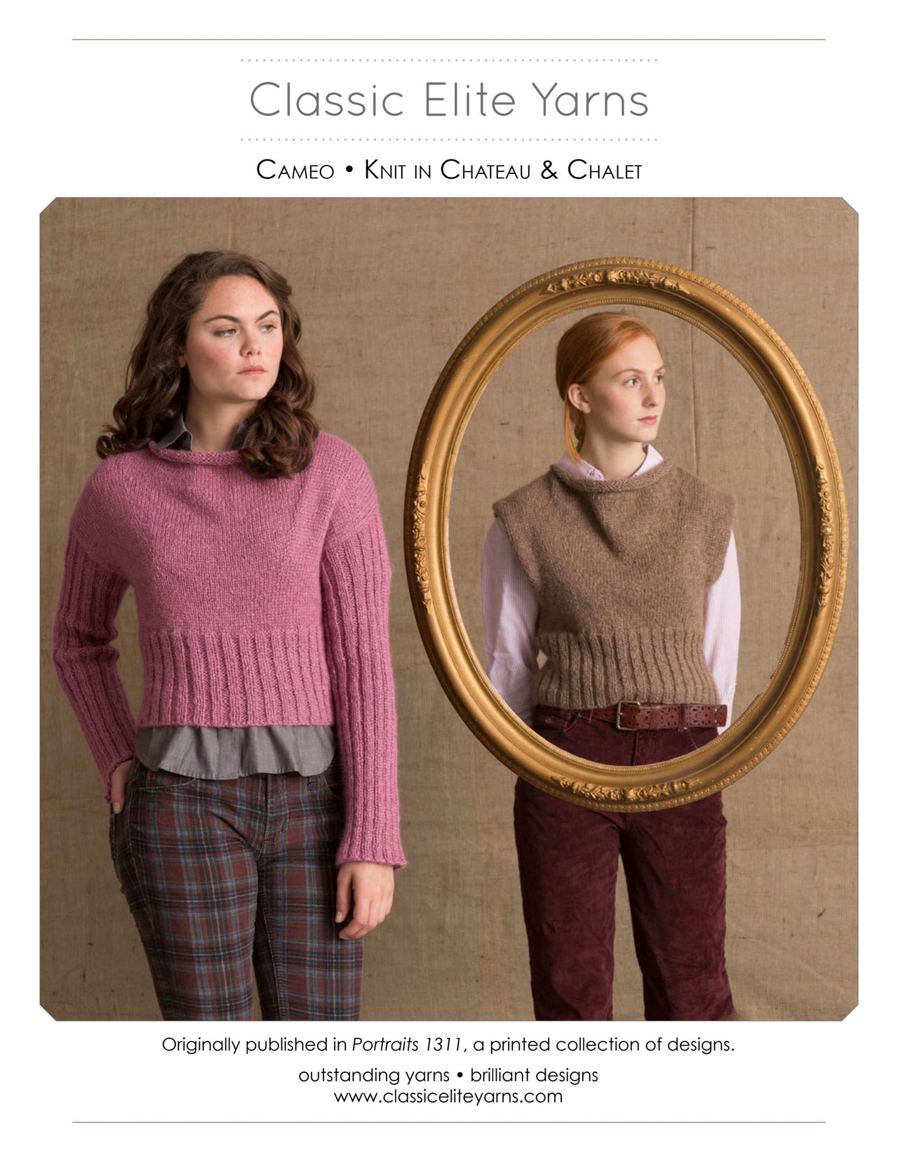 Classic Elite Yarns Cameo Jumper Knitting Pattern