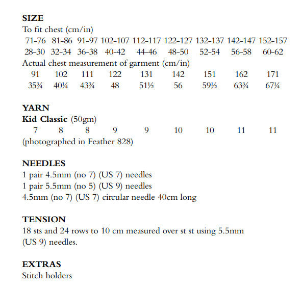 Amanda Jumper Knitting Pattern