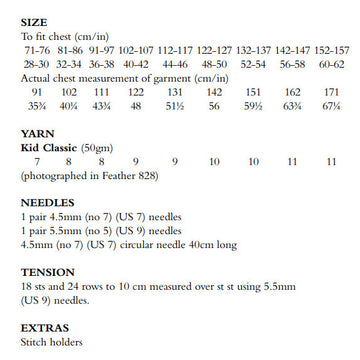 Amanda Jumper Knitting Pattern
