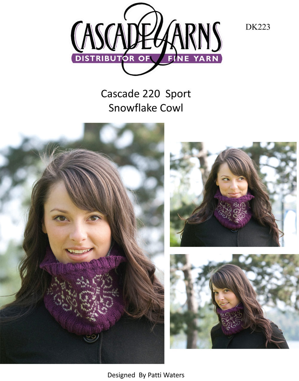 Cascade Yarns DK Snowflake Cowl Knitting Pattern