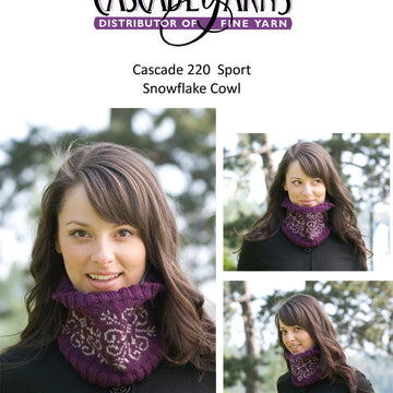 Cascade Yarns DK Snowflake Cowl Knitting Pattern