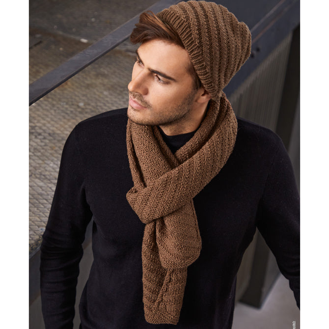 Lana Grossa Men's Hat Knitting Pattern