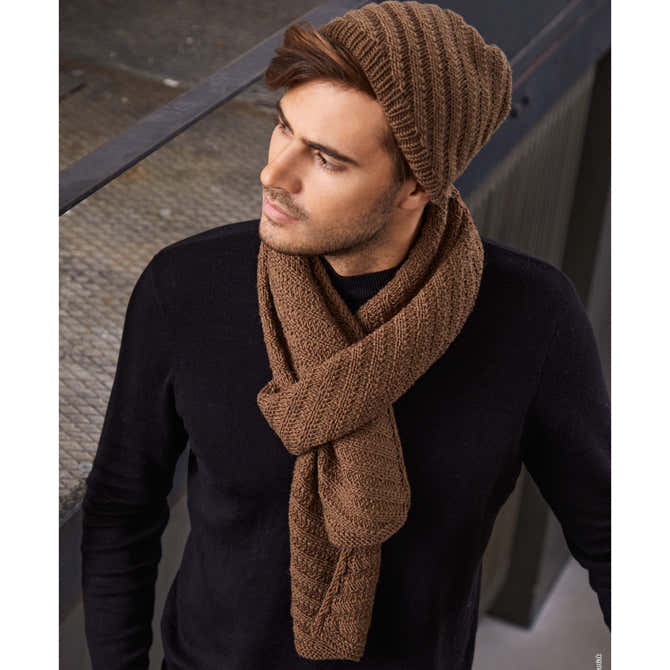 Lana Grossa Men's Hat Knitting Pattern
