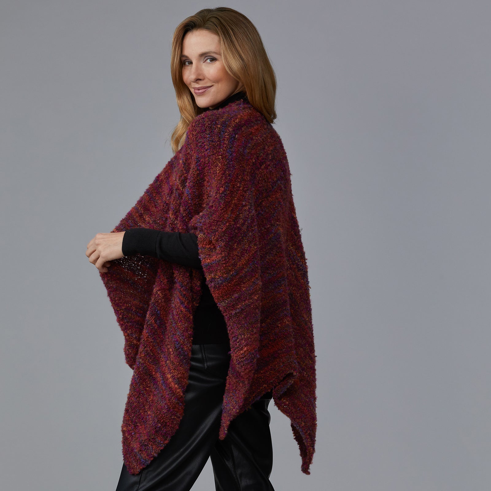 Stacy Charles Fine Yarns Elia Wrap Cape Knitting Pattern