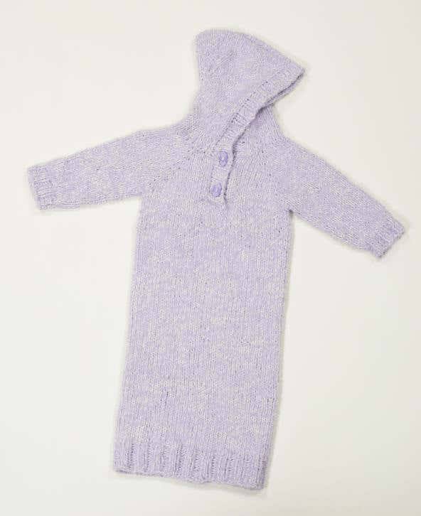 Baby Bunting Dress Knitting Pattern