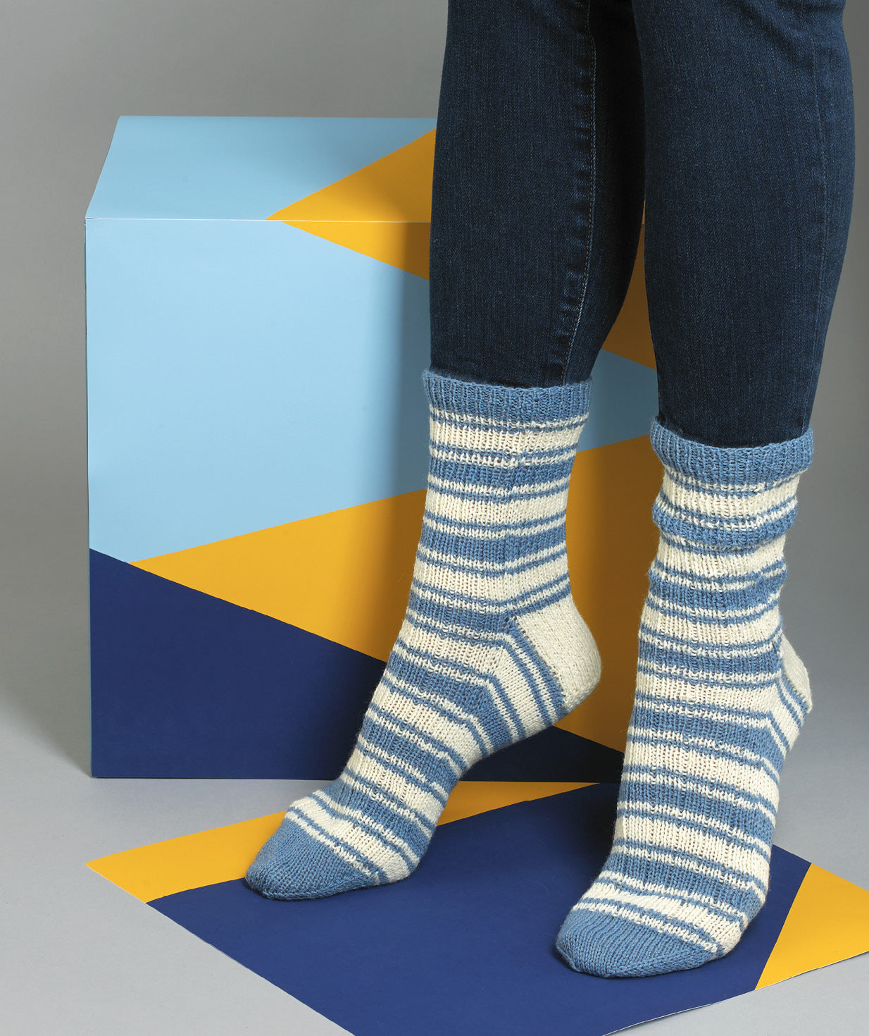 MillaMia Klaus Striped Socks Knitting Pattern