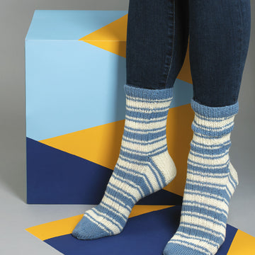MillaMia Klaus Striped Socks Knitting Pattern