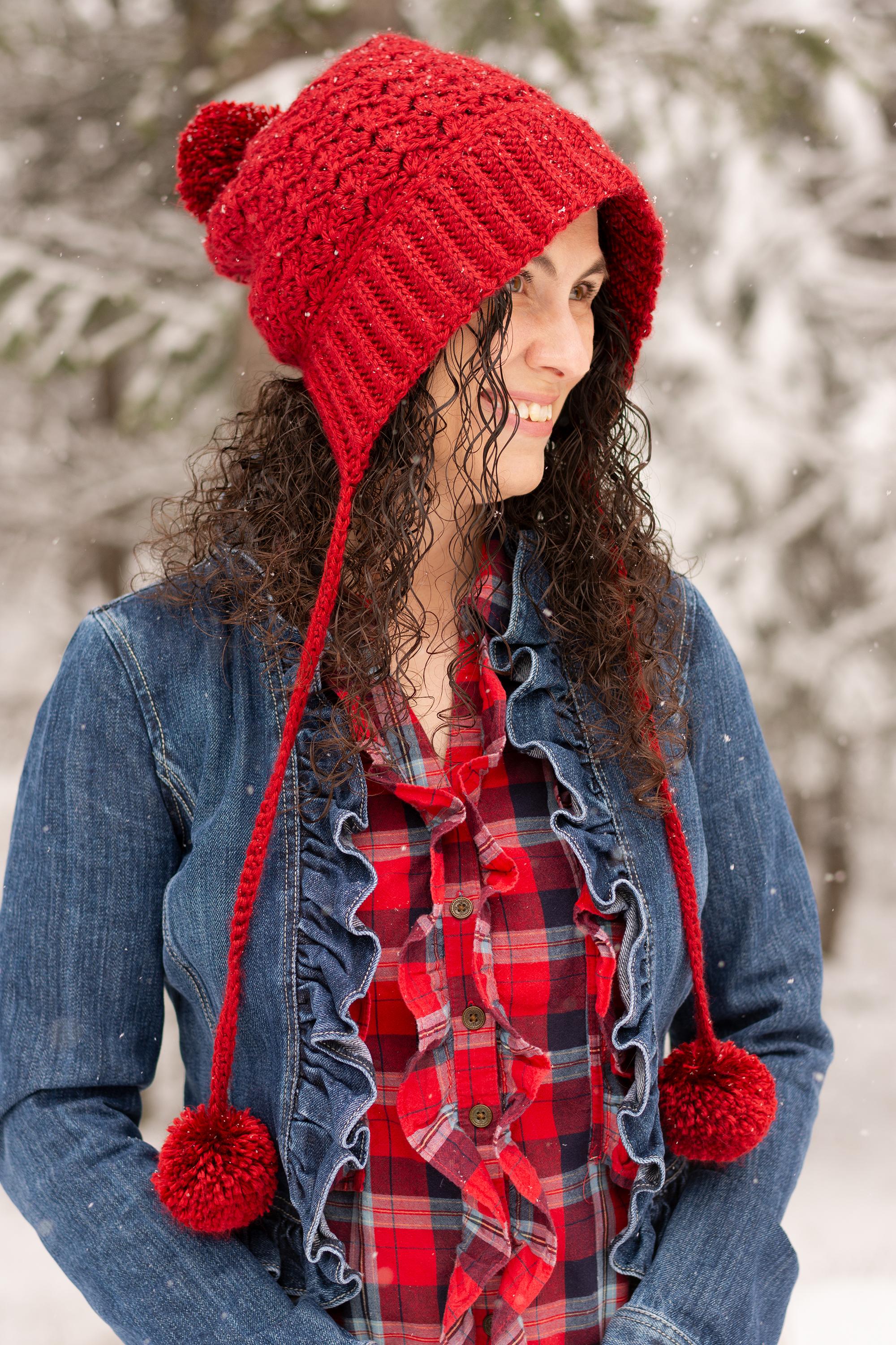 Cranberry Twist Slouchy Bonnet