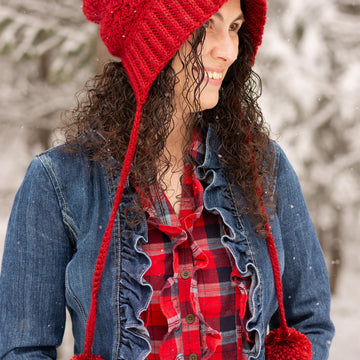 Cranberry Twist Slouchy Bonnet