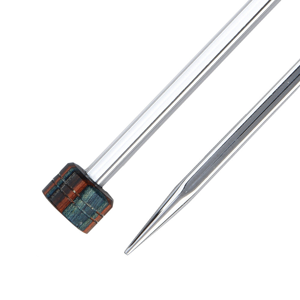 Knitter's Pride Nova Cubics Platina Single Pointed Needles 10"