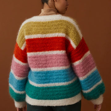 Debbie Bliss Crochet Striped Sweater Pattern