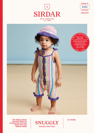 Sirdar Deck Chair Play Suit Playsuit Crochet Pattern