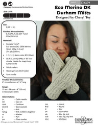 Cascade Yarns DK Durham Mittens Knitting Pattern