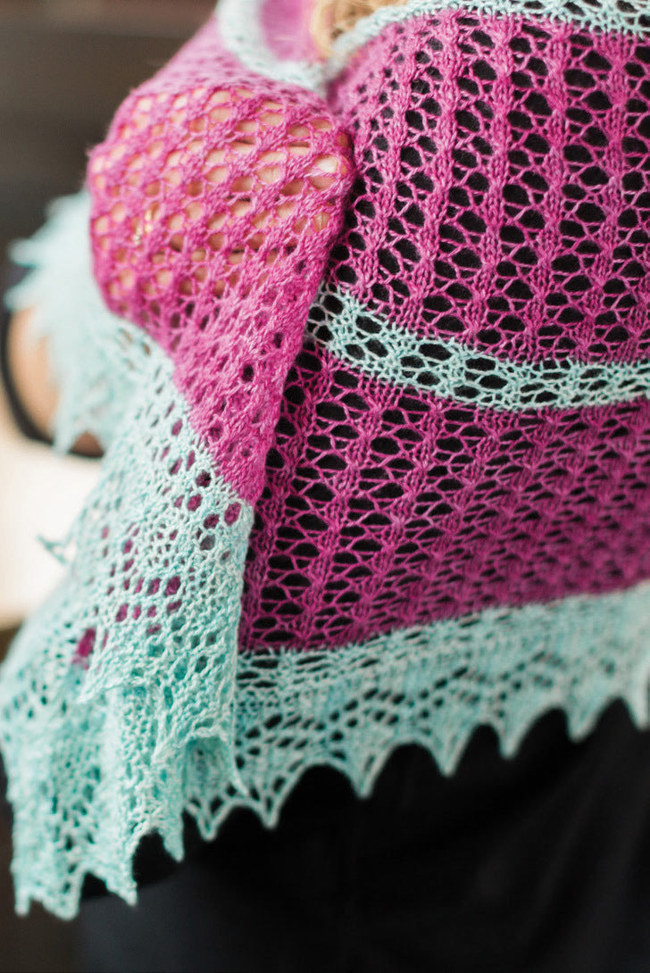 SweetGeorgia Angi Shawl Wrap Knitting Pattern
