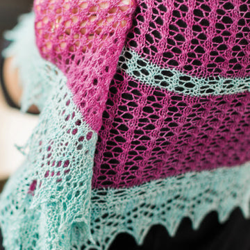 SweetGeorgia Angi Shawl Wrap Knitting Pattern