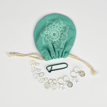 KnitPro Sterling Silver Plated Chakra Stitch Markers