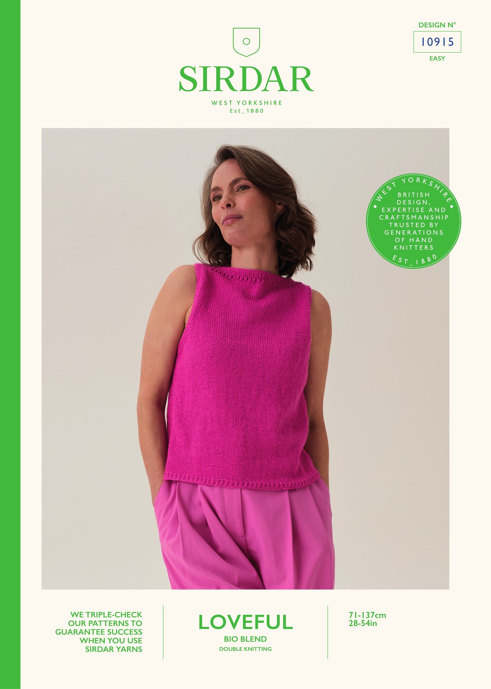 Honeycomb Cut-Away Vest Knitting Pattern