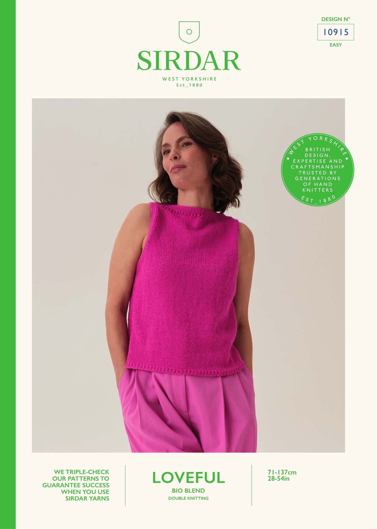 Honeycomb Cut-Away Vest Knitting Pattern
