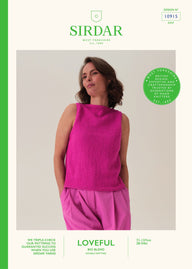 Honeycomb Cut-Away Vest Knitting Pattern