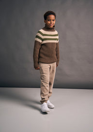 Pinstripe Sweater Jumper Knitting Pattern