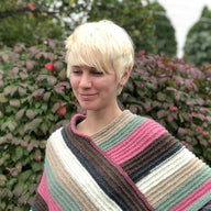 Plymouth Yarn Ladies Poncho Cape Knitting Pattern