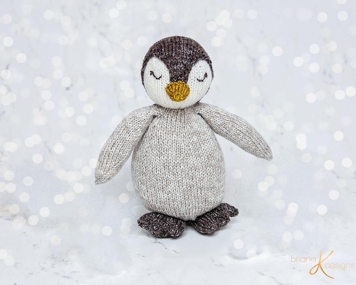 Penguin Knit Buddy & Bonus Newborn Outfit