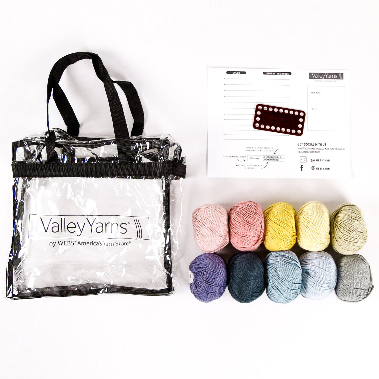 Valley Yarns Temperature Blanket Starter Set in Westhampton