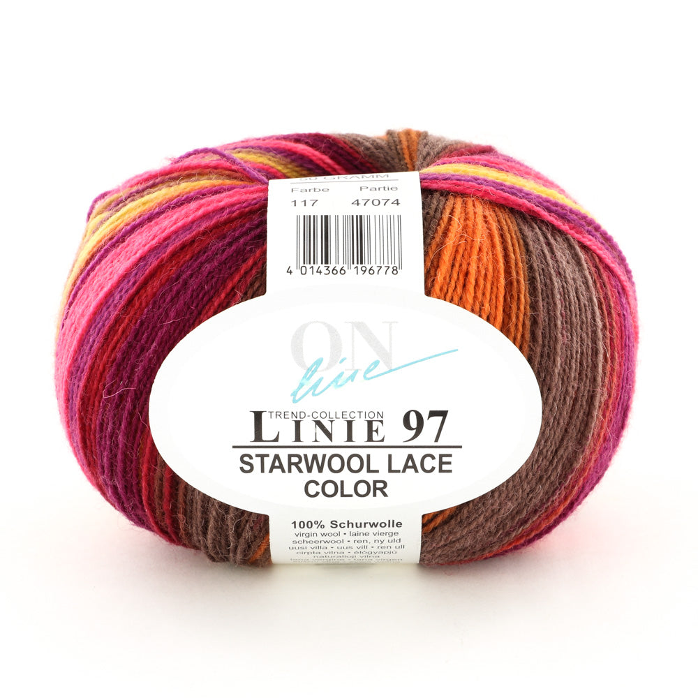 OnLine Starwool Lace Color (L97S) Yarn - Wool 1994