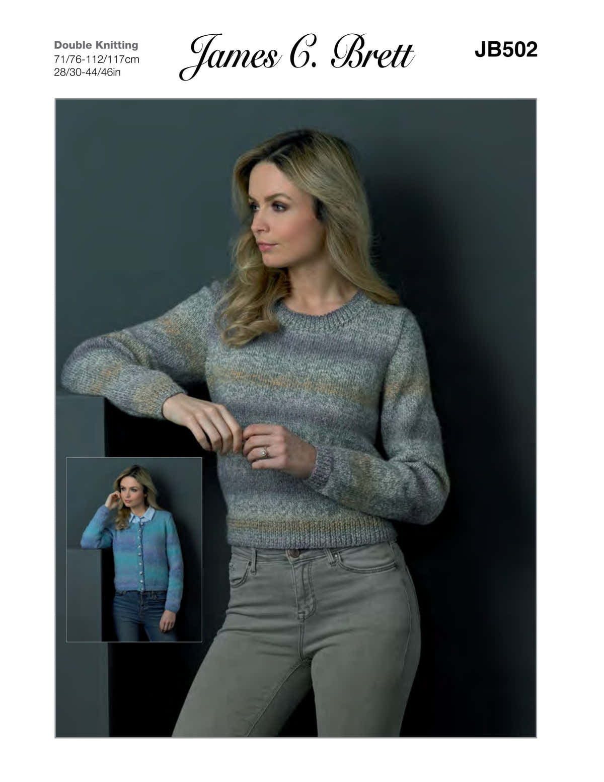James C. Brett JB Cardigan and Sweater Knitting Pattern