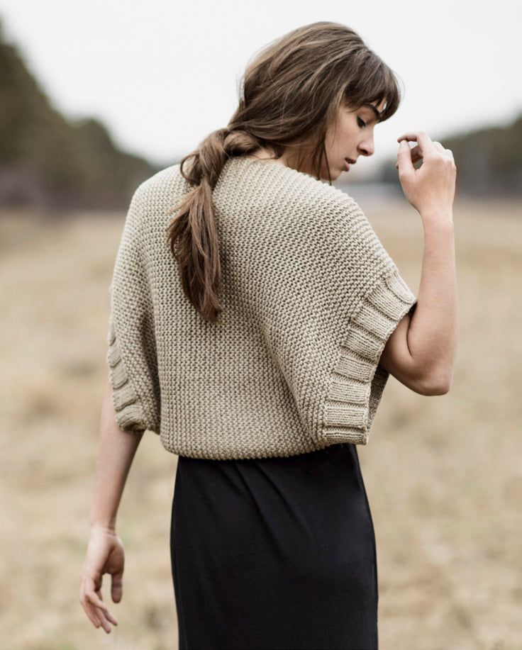 Blue Sky Fibers Afton Shrug Bolero Knitting Pattern
