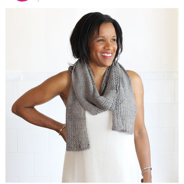 Classic Elite Yarns Textured Scarf Knitting Pattern