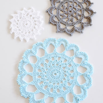 Blue Sky Fibers Aunt Aggie's Trivets Crochet Pattern