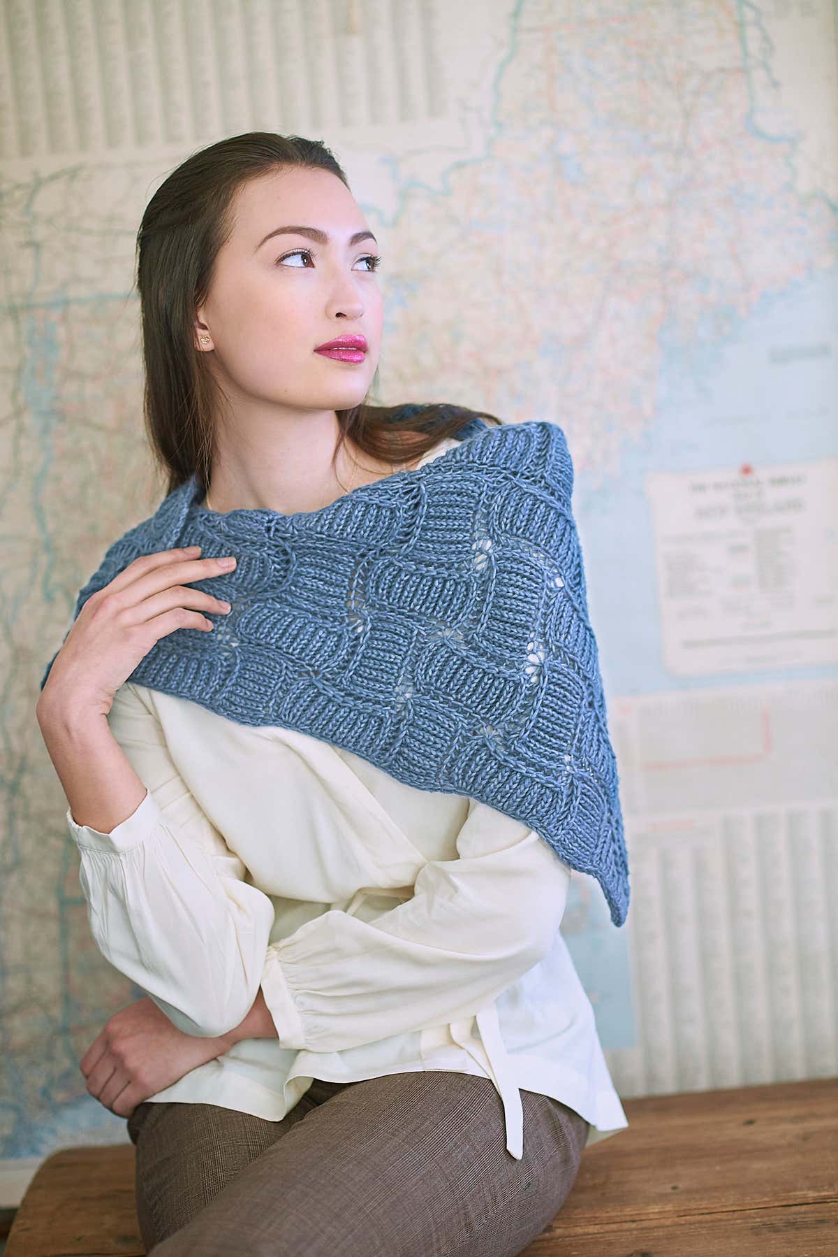 Beatriz Shawl Wrap Knitting Pattern