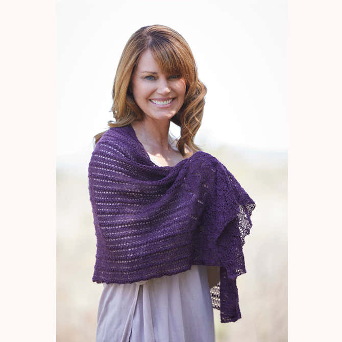 Valley Yarns Sugar Cone Shawl Knitting Pattern