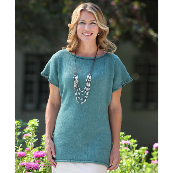 Valley Yarns Jade One-Piece Pullover Knitting Pattern