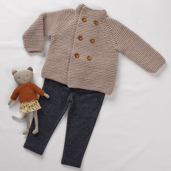 String Mini Pea Coat Knitting Pattern