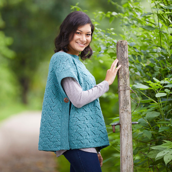 Valley Yarns Tafsut Poncho Knitting Pattern