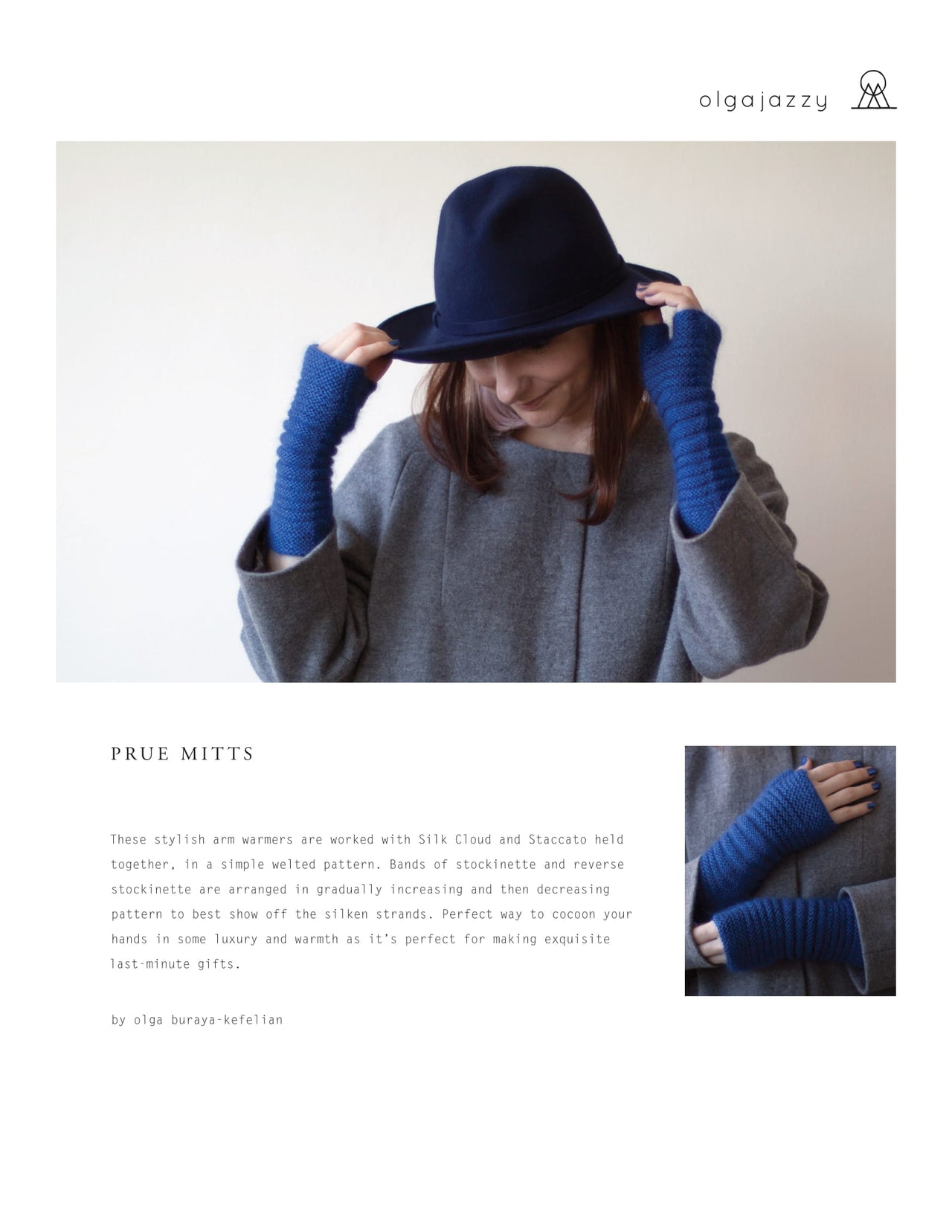 Olgajazzy Prue Mitts Knitting Pattern