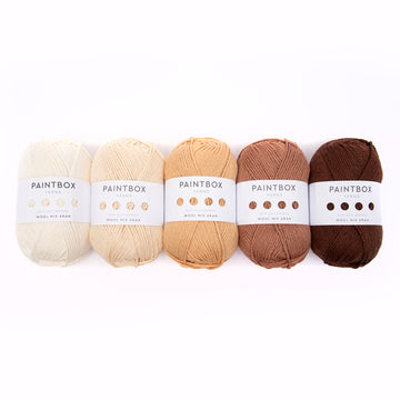 Paintbox Yarns Wool Mix Aran 5 Ball Color Pack Yarn - Wool Aran