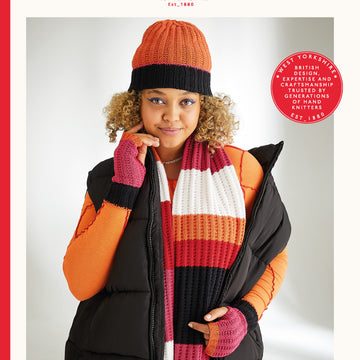 Sirdar Stop Sign Scarf Set Knitting Pattern