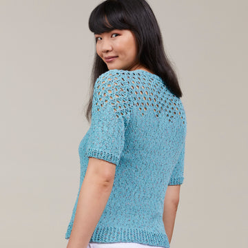 Stacy Charles Fine Yarns Rowen Tee Jumper Knitting Pattern