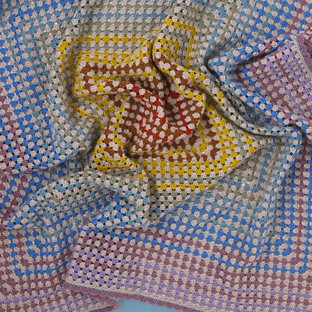 Paintbox Yarn Fireside Granny Square Blanket