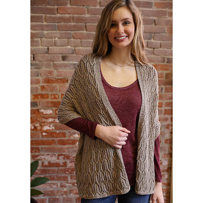 Plymouth Yarn 3331 Shawl Wrap Knitting Pattern