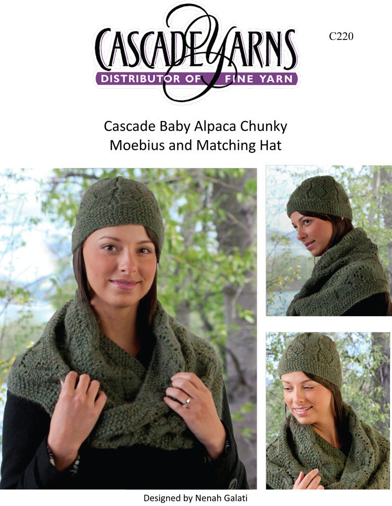 Moebius and Matching Hat in Cascade Baby Alpaca Chunky - C220 - Free PDF
