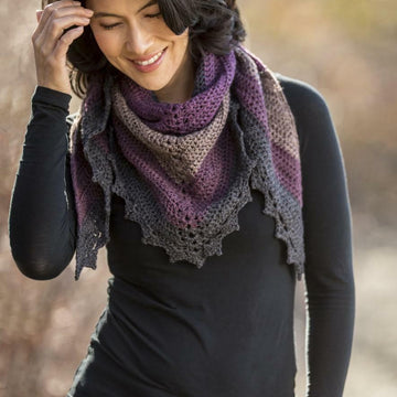 Cascade Yarns DK Dark Sky Shawl Crochet Pattern