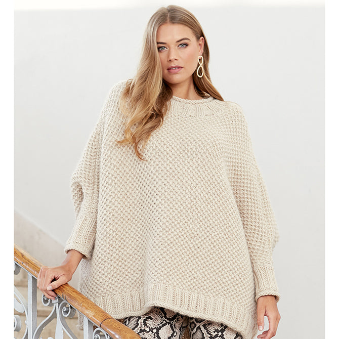 Rowan 12 Poncho Cape Knitting Pattern